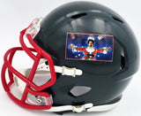 CHEVY CHASE AUTOGRAPHED CHRISTMAS VACATION BLACK MINI HELMET BECKETT QR 243613