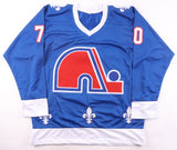 Sam Malinski Signed Colorado Avalanche /Nordiques Throwback Jersey (Beckett)