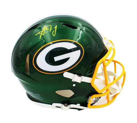 Aaron Jones Signed Green Bay Packers Speed Authentic Flash NFL Helmet