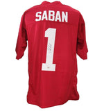 Nick Saban Alabama Autographed Football Jersey PSA/DNA 192674