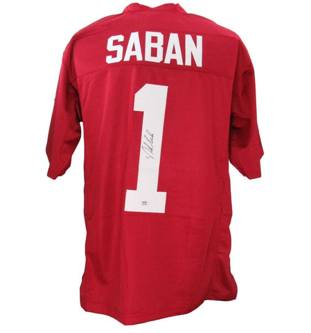 Nick Saban Alabama Autographed Football Jersey PSA/DNA 192674
