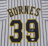 Brewers CY Young CORBIN BURNES Signed Custom Replica Pinstripe Jersey AUTO - JSA