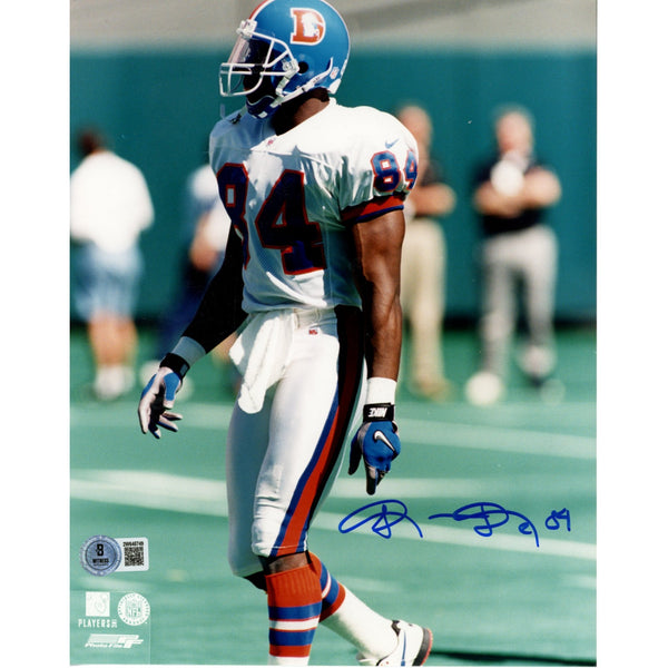 Shannon Sharpe Autographed/Signed Denver Broncos 8x10 Photo Beckett 51040