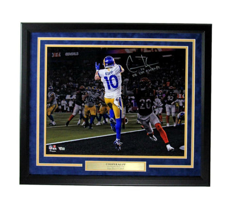 Cooper Kupp Autographed 16x20 Photo Los Angeles Rams Framed Fanatics