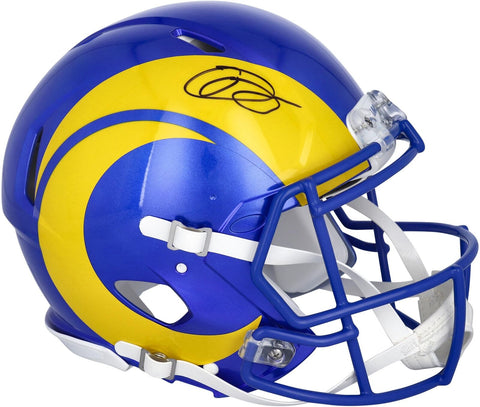 Odell Beckham Jr. Los Angeles Rams Autographed Riddell Speed Authentic Helmet