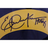 Eric Dickerson Autographed Los Angeles Rams TB F/S Helmet HOF Beckett 44034