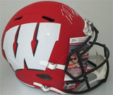 Badgers RON DAYNE Signed Full Size Replica AMP Speed Helmet AUTO w/ 99H - JSA