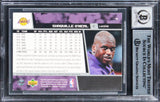 Lakers Shaquille O'Neal Signed 1999 Upper Deck #76 Card Auto 10! BAS Slabbed
