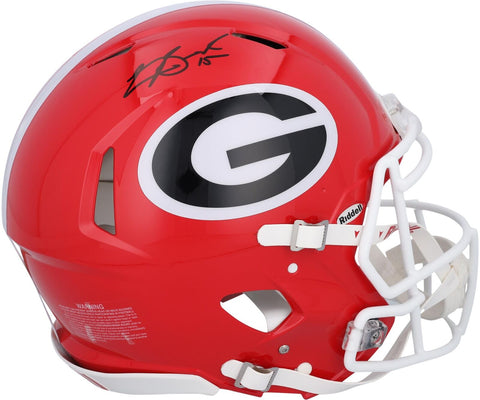 Carson Beck Georgia Bulldogs Autographed Riddell Speed Authentic Helmet