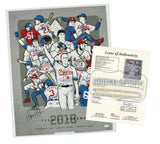 Rickey Henderson, Ripken Jr, Smith Signed Unframed 2018 Team of Dreams Poster