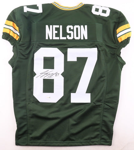 Jordy Nelson Green Bay Packers Signed Pro Cut Jersey (JSA) 2008 2nd Round Pck/WR