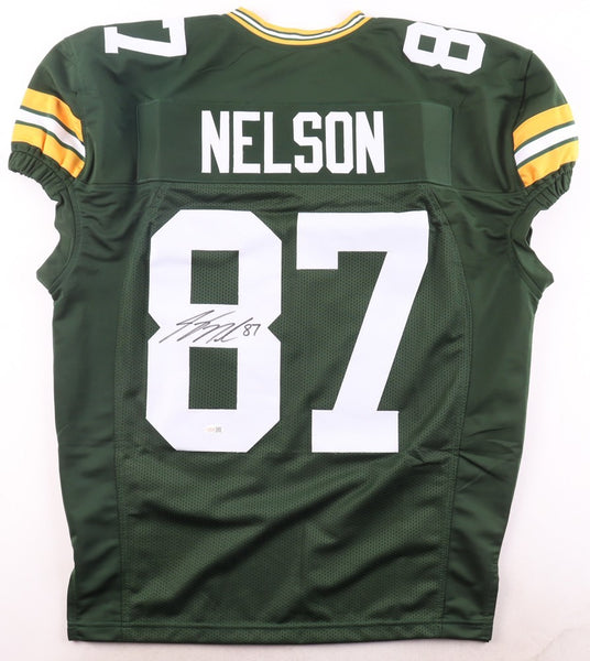 Jordy Nelson Green Bay Packers Signed Pro Cut Jersey (JSA) 2008 2nd Round Pck/WR
