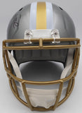 Alvin Kamara Autographed Flash Gold Full Size Helmet Saints Beckett QR #1W403148