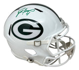 Brett Favre Signed Green Bay Packers FS White Replica Speed Helmet Radtke Holo