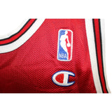 Michael Jordan Chicago Bulls Champion Brand Size 44 Red Jersey 58400