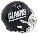 Giants Phil Simms Signed 81-99 TB Full Size Speed Rep Helmet W/ Case BAS Wit