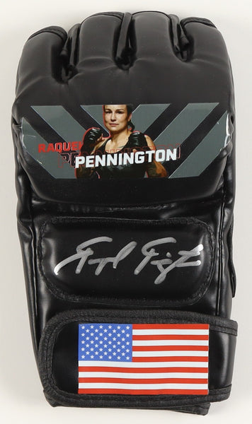 Raquel Pennington signed Photo UFC Fight Glove (P.A.COA) 16 - 9 MMA Record