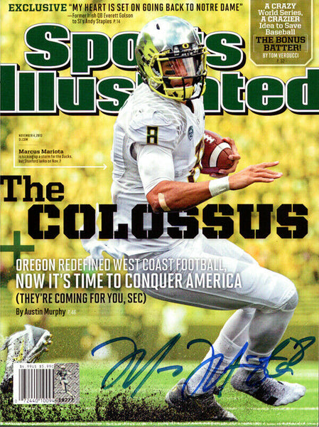 MARCUS MARIOTA AUTOGRAPHED SPORTS ILLUSTRATED MAGAZINE OREGON MM HOLO 89202