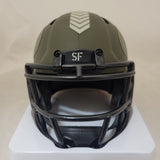 DEION SANDERS SIGNED SAN FRANCISCO 49ERS STS SPEED MINI HELMET BECKETT QR