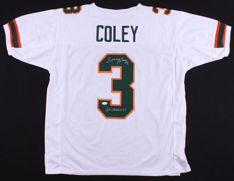 Stacy Coley Signed Miami Hurricanes Jersey Inscribed "Go Canes!" (JSA) Vikings