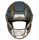 Justin Herbert Autographed "OPOY 20" "Bolt Up!" Speedflex Helmet Fanatics LE 25