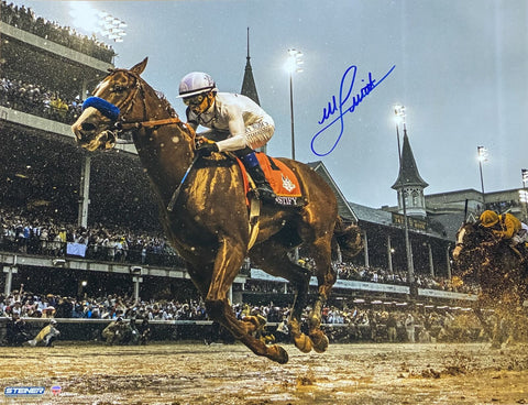 Mike Smith Signed 16x20 Winning The 144th Kentucky Derby Photo 2 Steiner Holo