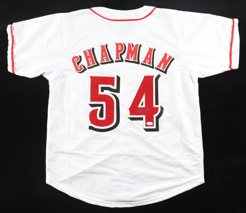 Aroldis Chapman Signed Cincinnati Reds Jersey (JSA) 7xAll Star Pitcher