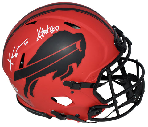 KHALIL SHAKIR & KEON COLEMAN SIGNED BUFFALO BILLS RAVE AUTHENTIC SPEED HELMET