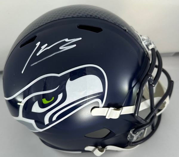 Seahawks KENNETH WALKER Signed Full Size Replica Speed Helmet AUTO - BAS