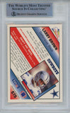Larry Brown Signed 1991 Pro Set Platinum #286 Rookie Card SB MVP BAS Slab 42909