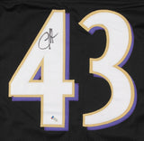Justice Hill Signed Baltimore Ravens Jersey (Beckett COA) 2019 Draft Pick R.B.