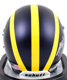 Blake Corum Autographed Michigan Wolverines Schutt Mini Helmet- Beckett W Holo