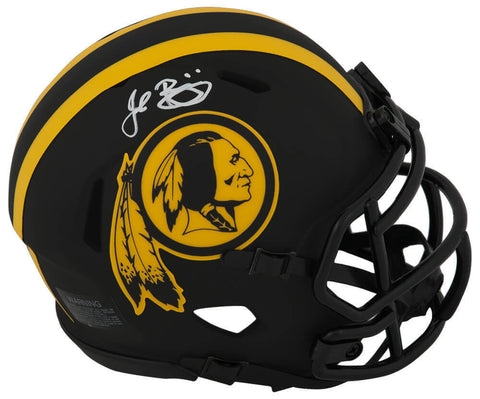 John Riggins Signed Riddell ECLIPSE Black Matte Speed Mini Helmet (SCHWARTZ COA)