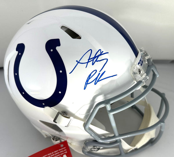 Indy Colts ANTHONY RICHARDSON Signed Full Size AUTHENTIC Speed Helmet AUTO - FAN