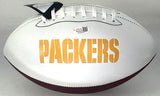 XAVIER McKINNEY Signed White Panel Replica Football AUTO - Green Bay Packers JSA