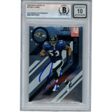 Ray Lewis Autographed 2005 Donruss Elite #10 Trading Card Beckett 53043