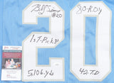 Billy Sims Signed Detroit Lions Jersey 4 Times Inscribed (JSA COA) 3xPro Bowl RB