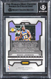 Lakers Magic Johnson Signed 2023 Panini Prizm Prizms Ice #185 Card BAS Slabbed