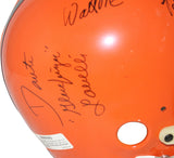 1954 Cleveland Browns Team Signed F/S Helmet 9 Sigs Otto Graham JSA 33596