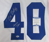 Bill Bates Dallas Cowboys Autographed/Signed inscr Jersey BECKETT BAS