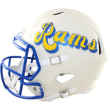Warner Holt Faulk Bruce Signed Los Angeles Rams Proline Helmet Retro BAS 58605