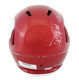 Wisconsin JJ TJ & Derek Watt Triple Signed Flash Full Size Speed Rep Helmet BAS