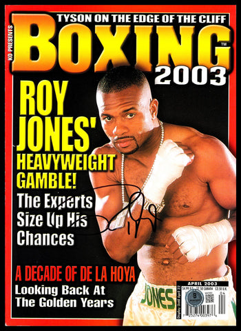 Roy Jones Jr. Autographed Signed Magazine Beckett BAS QR #BM37853