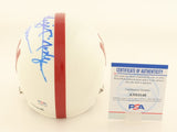 Johnny Rodgers Signed Nebraska Cornhuskers Mini Helmet "Heisman 72." (PSA COA)