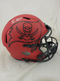 BAKER MAYFIELD SIGNED TAMPA BAY BUCCANEERS F/S RAVE SPEED REP HELMET BAS QR