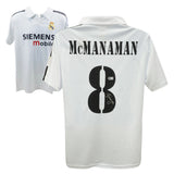 Steve McManaman Signed Real Madrid Home Soccer Jersey #8 with Beckett COA