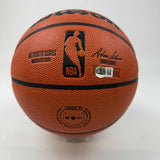 Autographed/Signed Larry Bird Boston Celtics Full Size Wilson JSA COA