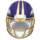 Terrell Suggs Autographed Ravens Purple 2026 Alternate Speed Mini Helmet Beckett