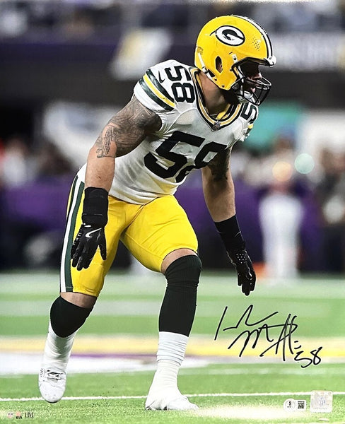 Packers Linebacker ISAIAH McDUFFIE Signed 16x20 Photo #1 AUTO - BAS