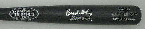 Brewers BUD SELIG Signed Louisville Slugger Name Engraved Black Bat AUTO JSA